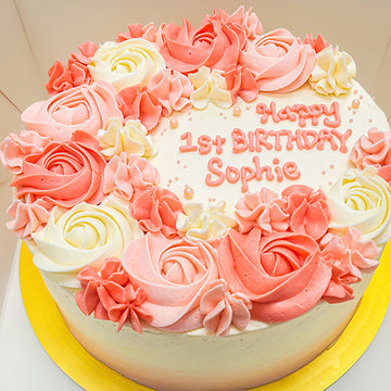 c flower cake