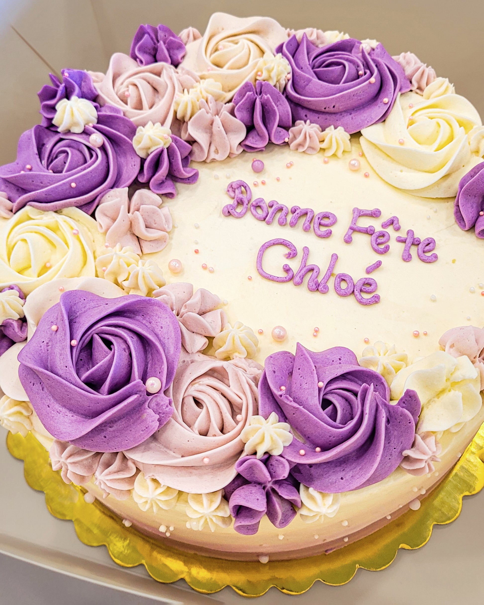 C Flowers Cake