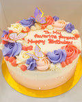 Butterfly C Flower Cake